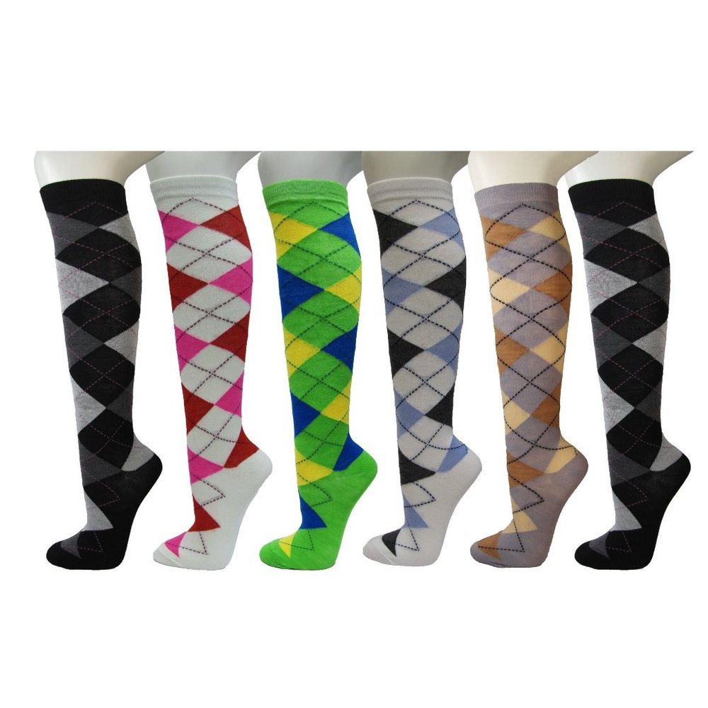 Ladies Cute Colorful Design Knee High Sock…